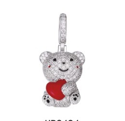 Teddy Bear with Heart Pendant