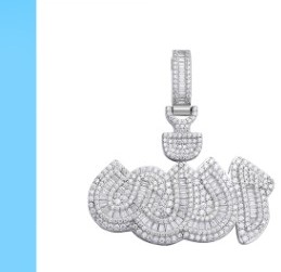 Allah on Cloud Pendant
