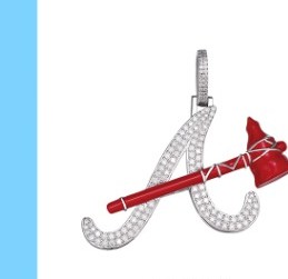 Letter A Axe Pendant