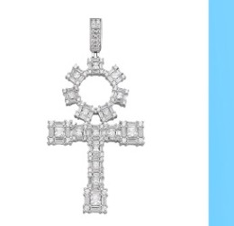 Iced Ankh Pendant
