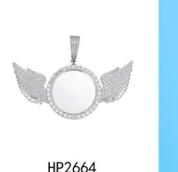 Winged Memorial Frame Pendant