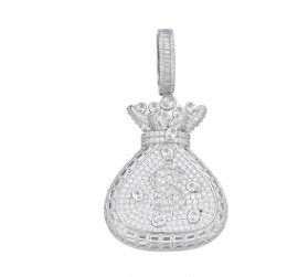 Crowned Money Bag Pendant