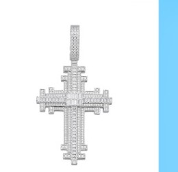 Iced Cross Pendant