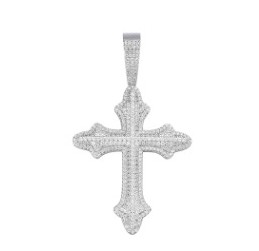 Iced Cross Pendant
