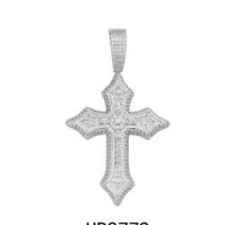 Iced Cross Pendant