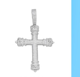 Iced Cross Pendant