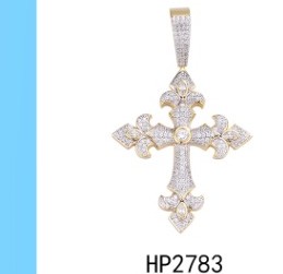 Fleur-de-Lis Cross Pendant