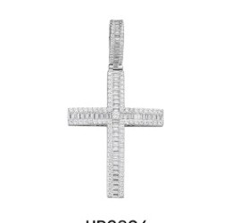 Baguette Cross Pendant