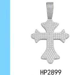 Iced Cross Pendant