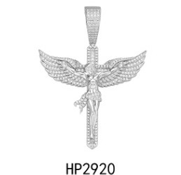 Winged Archangel Cross Pendant
