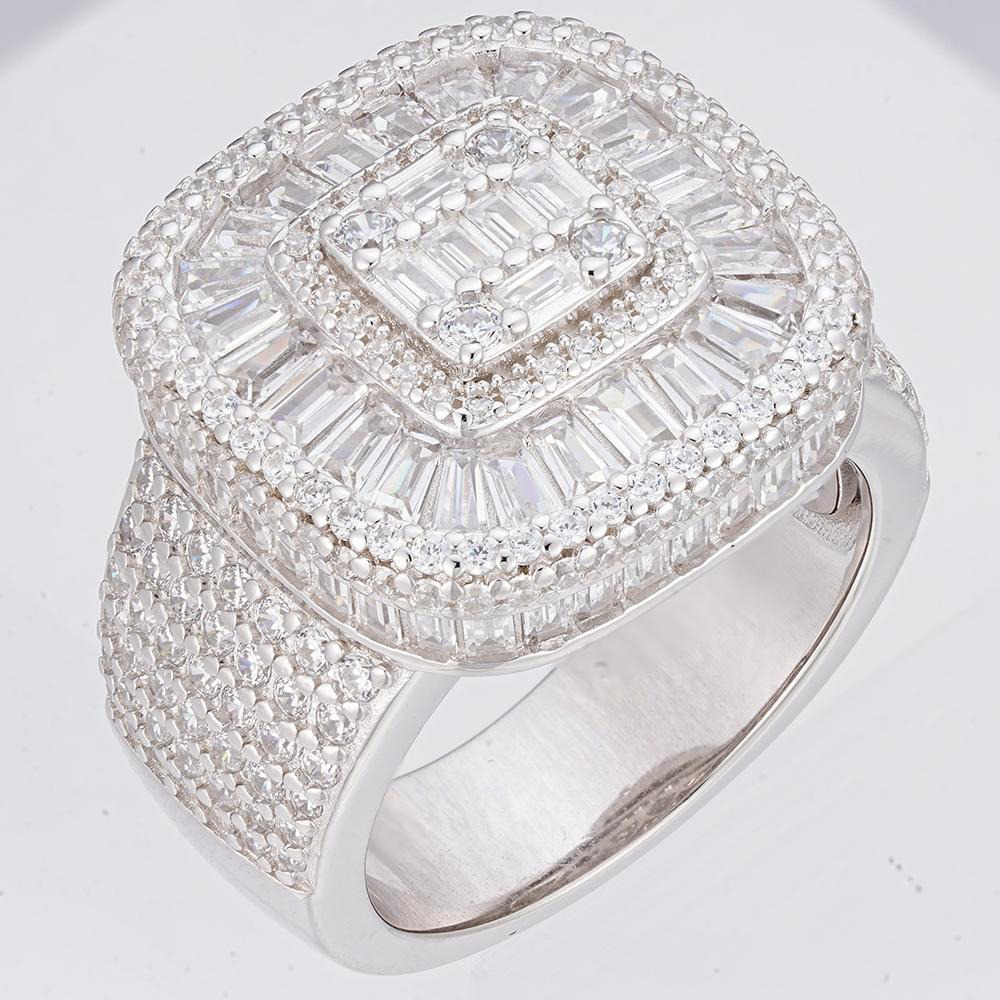 Pavé Swirl Statement Ring